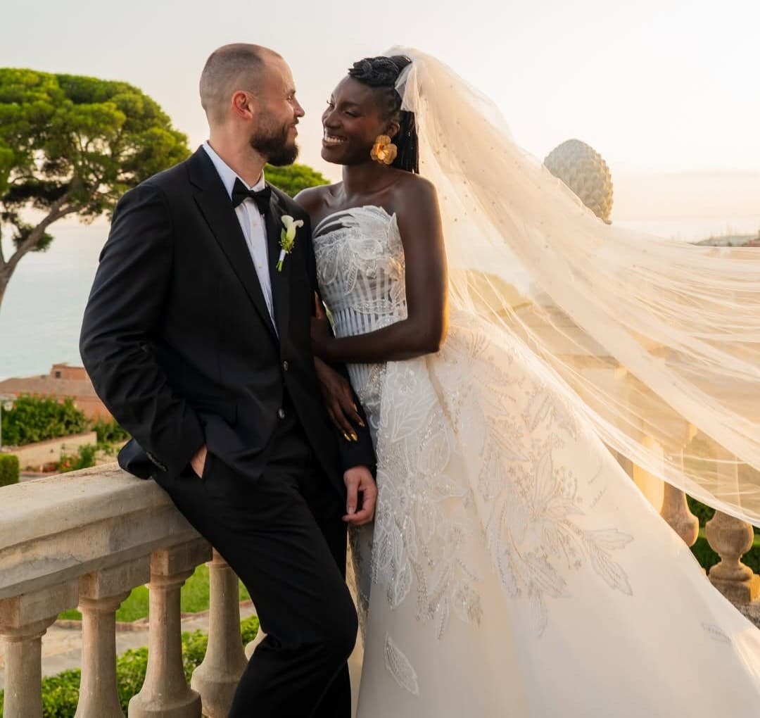 Kadidja et Nicolas sur la terrasse du Domaine Santa Romana