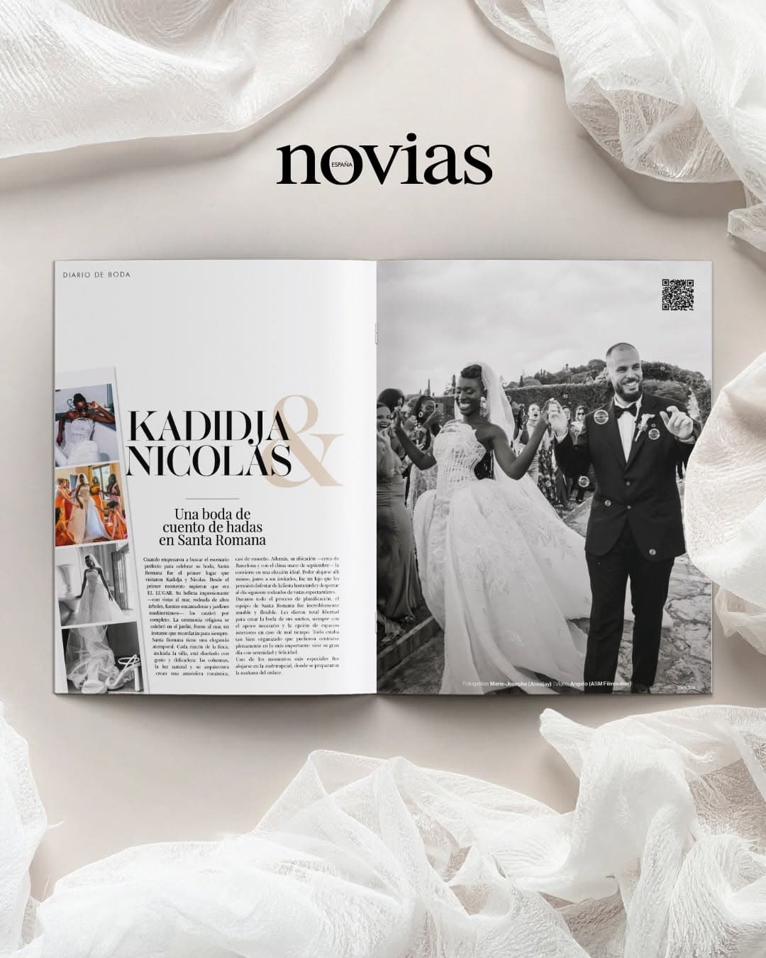 Le mariage de Kadidja et Nicolas dans le magazine Novias